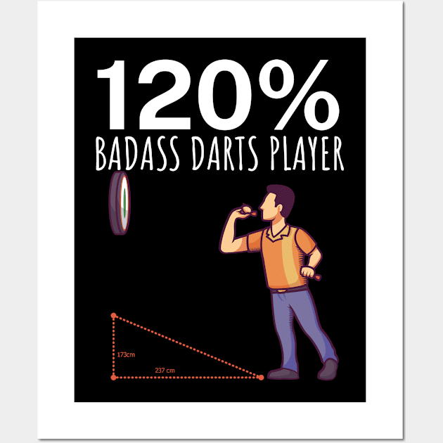 120 Badass Darts Player Wall Art by maxcode